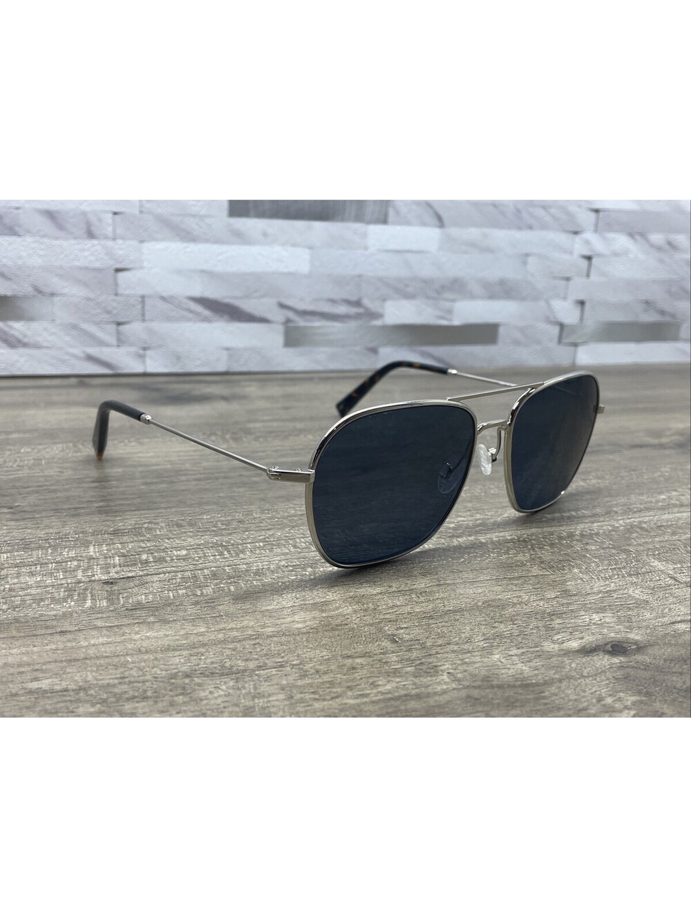 Warby Parker ABE W 2152 Silver Aviator Eyeglasses Wide 57-16-145 *FRAMES ONLY